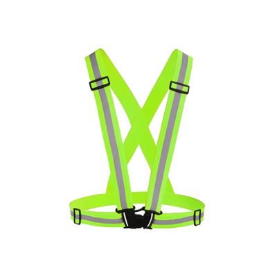 China Custom 100% REFLECTIVE Polyester Fashion Vest Waist Belt Children or Adult Multi Color Seat Belt Strength Reflective Vest hi for sale