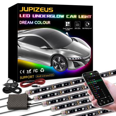 China Bestselling LED+PVC 61in+25in 6pcs Amazon LED Chasing Light Kit RGB Car Underglow Neon Led Strips for sale