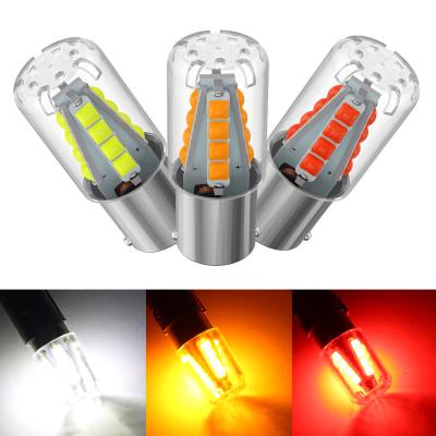 China Good Quality 1156 1157 16SMD 3030 LED Turn Signal Light Brake Reversing Canbus Bulb For Cars for sale