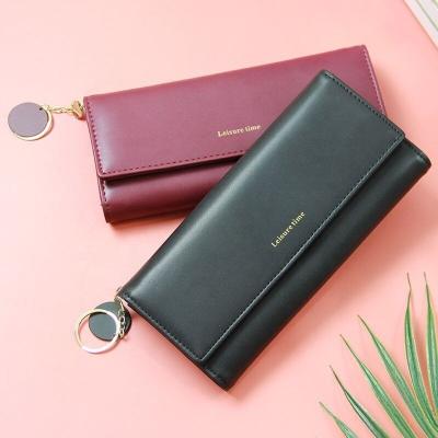 China None 2021 newest design PU women's leather clutch wallet ladies wallets women ladies purse purse factory wholesale for sale