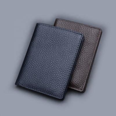 China None Wholesale Cheap Leather Wallets Whips Short Business Card Holder Wallet Men for sale