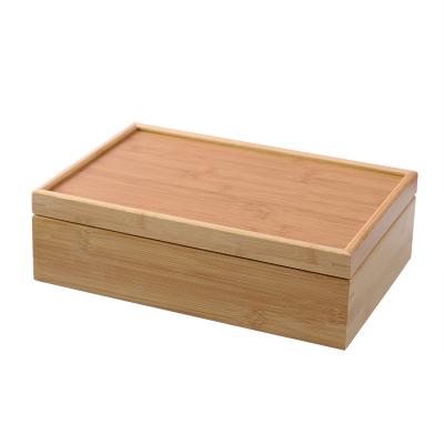 China Cheap Multi Sectional Steamable Compartments Snack Storage Container Wooden Candy Tray Dried Fruit Box For Candy/Fruit/Dried Nuts for sale