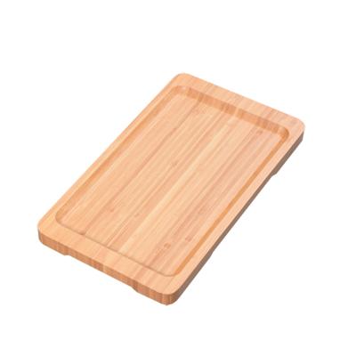 China Stylish High Quality Disposable Vanity Tray Bamboo Storage Tray for Bathroom and Home Household Decor Simple Tray for sale