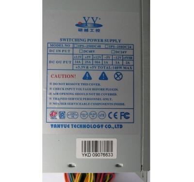 China FLEX 1U DC to ATX 250W Industrial PC Power Supply DC48V Or 24V Input for sale