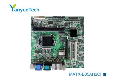 China MATX-B85AH2CI Intel PCH B85 Schlitz 2 des Chip-Mikro-ATX Motherboard-2LAN 12COM 18 USB 3 PCI zu verkaufen