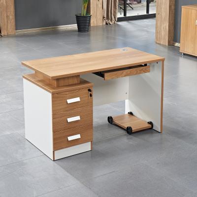 China Modern Office Furniture OEM / ODM Computer Desk With Storage Cabinet for sale