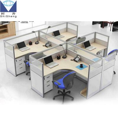 China PANEL Factory Price Modular Office Workstation For 4 Person Groups for sale