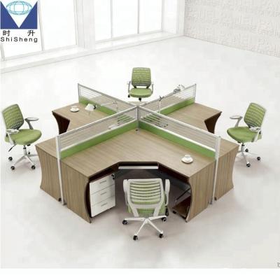 China Durable desk with partition for 4 person factory sale directly for sale