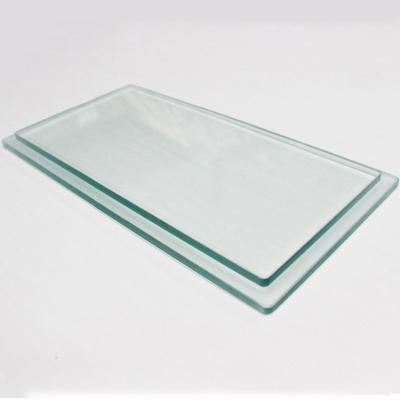 China Wholesale Customizable Rectangular Living Room Size Table Top Transparent Tempered Glass for sale