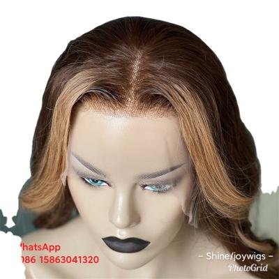 China JOYWIGS Ombre Body Wave Highlight Colored Hair Wigs For Black Women, 18in 150% Lace Frontal Wig 13X4 Wave Hairstyle Wholesale for sale