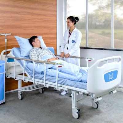 China D2w SAIKANG Hospital Bed Durable Hospital Room Furniture Used Metal Crank 2 Function Adjustable Manual Hospital Bed Price for sale