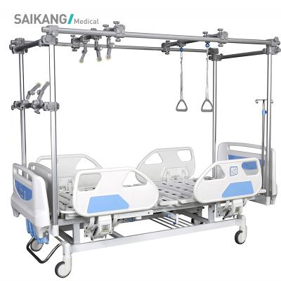 China GB4e Saikang Hospital Crank Lumbar Vertebra Orthopedic Traction Bed 2270*1060*500mm for sale