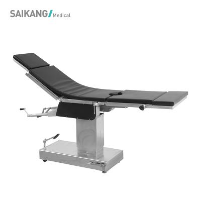 China A3008A-1 SAIKANG Hospital Equipment Steel Hydraulic Delivery Bed Medical Foldable Electric Surgery Operating Table for sale