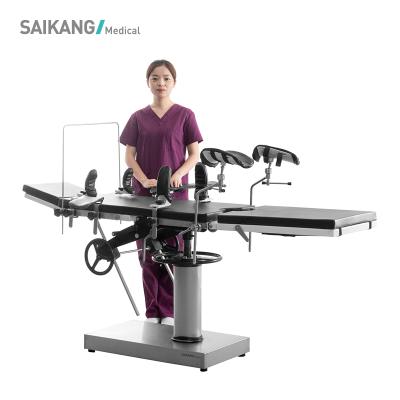 China A205 Modern Comfortable Multifunctional Adjustable Delivery Bed Stainless Steel Surgical Manual Operation Table Obstetrics for sale