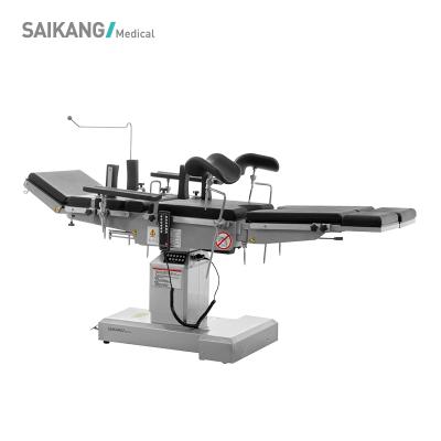 China Modern Professional Medical Treatment Equipment Multifunctional Stainless Steel A301 Adjustable Electric Surgical Operation Table for sale