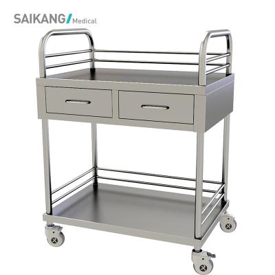 China SKH006-1 Modern Universal Medical Stainless Steel Surgical Instrument Patient Trolley for sale