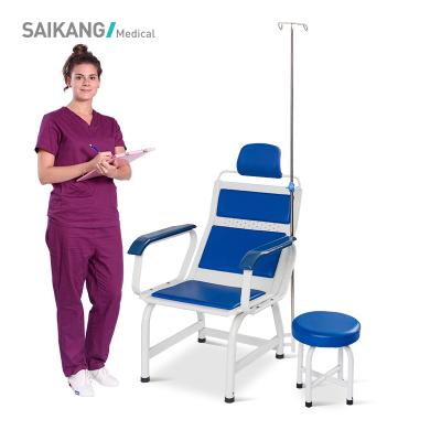 China SKE004-1 Modern Professional Hospital Room Furniture Stainless Steel Transfusion Infusion Patient Chair for sale