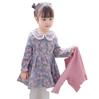 China 1-7 Years Baby Breathable Cute Foreign Cute Top Jacket Children Girl Cardigan Dress Spring Dress Two-piece Set Skirt For Girl for sale