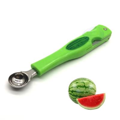 China Viable Stainless Steel Knife Hollow Puncher Fruit Vegetable Tools Windmill Watermelon Cutter Kitchen Instruments Watermelon Slicer Cutter for sale