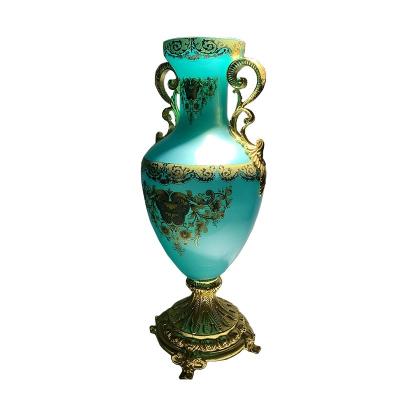 China Classicity Nordic Art Deco Swollen Modern European Modern Vase Home Decor Vase Hand Held Style Luxury Flower Vase for sale