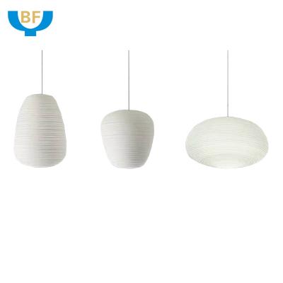 China Modern OEM Handblown Glass Milky Light Sheets Various Shapes Hanging Glass Lampshade for sale