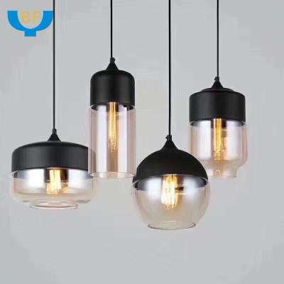 China Modern Nordic Modern Attic Glass Lamp Hanging Home Decor LED Pendant Lights for sale