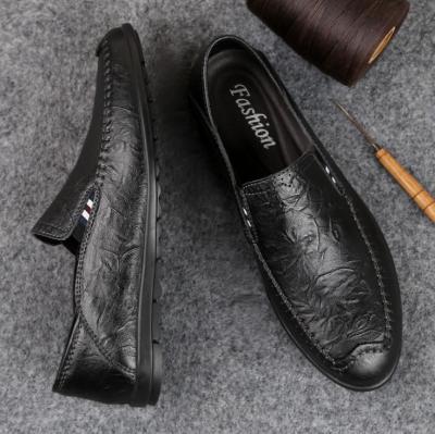 China CN1302A Comfortable Mens Large Size Loafers British Leather Shoes for sale