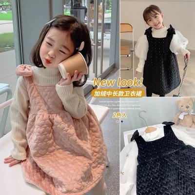 China YK2446A Girls Winter Breathable Quilted Vest Skirt Sling Sling Dress Little Girl Padded Vest Princess Dress for sale