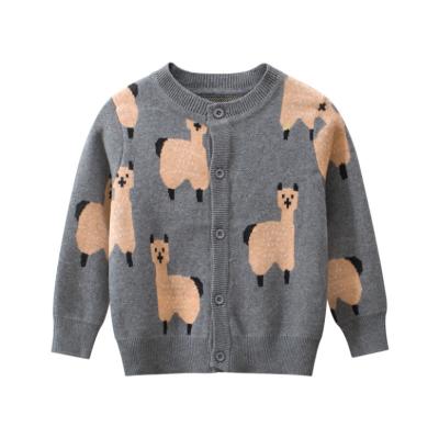 China YK0183A Comfortable Boy's Jacket Sweater Spring Long Sleeve Cartoon Knitted Cardigan Fashion Children Sweater for sale