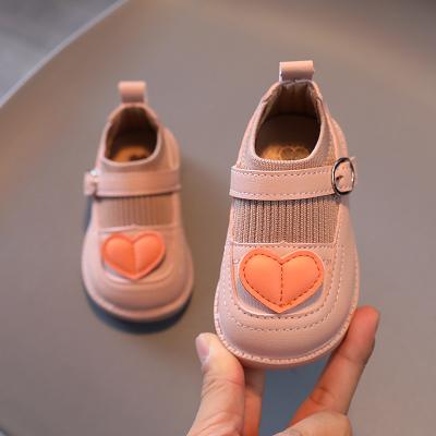 China YK2280A Breathable Baby Soft-soled Toddler Shoes Little Girl Princess Shoes Fashion Comfortable Casual Prewalker for sale