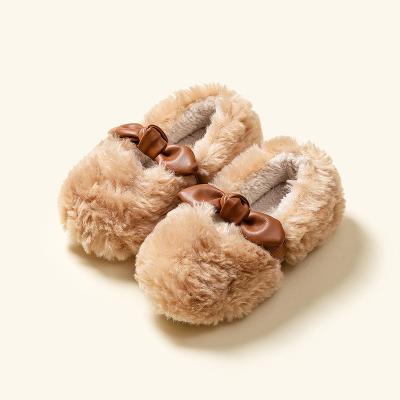 China YK2452A Comfortable baby fur shoes autumn and winter girls' cotton home soft-soled non-slip shoes thickened warm children's plush shoes for sale