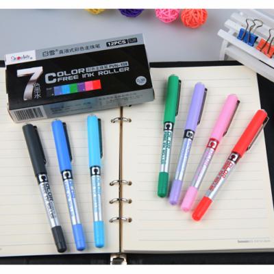 China office & School Pen 0.38mm Disposable Ink-Billed Free Roller Plastic Pen for sale