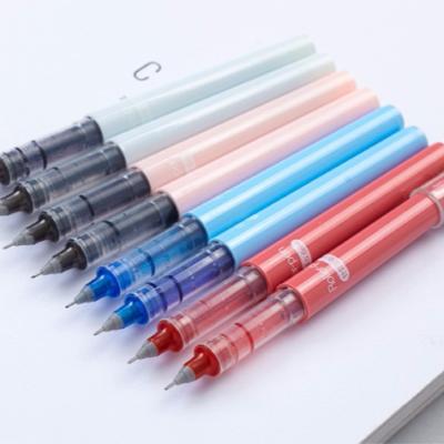 China office & School Pen 0.5mm Needle Or Bullet Tip Refillable Free Ink Roller Plastic Pen for sale