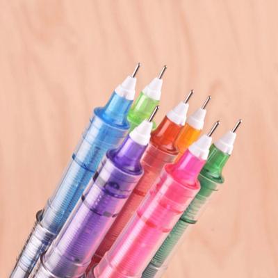 China office & School Pen Stainless steel ink refillable free roller plastic pen for promotional gel pen with logo for sale