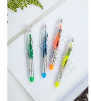 China office & Free Experienced School Markers Chisel Fashionable Tip Ink Highlighter Bar Marker Pen Factory for sale