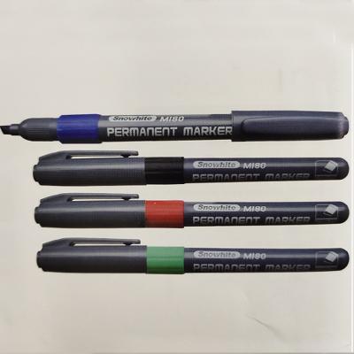 China Fade Resistant Snowhite M-180 Permanent Marker With 4 Color Available for sale