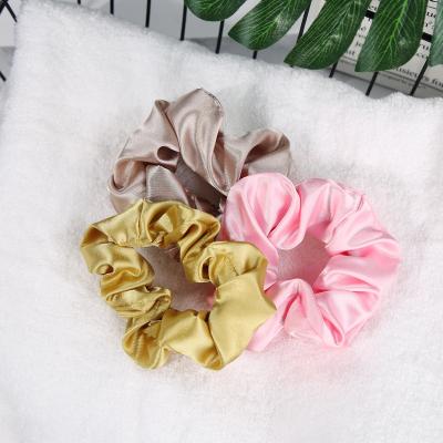 China Fashion Wholesale colored velvet hair accessories popular colorful hair scrunchies for girls for sale