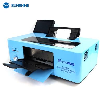 China Smart Accessories Precision Cutting Sunshine SS-890P Smart UV All-in-one Printer White Color with Same for Various Leather/PUV/PC/TPU Coated Paper Sheet/ for sale