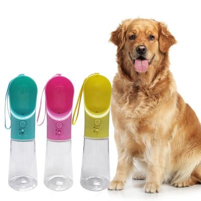 China Non-automatic Outdoor Portable Plastic Dog Cat Water Bottle Pet Travel Lower Prices Drinking Water Bottle for sale