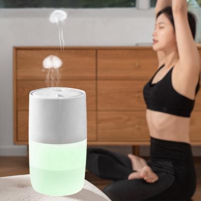 China Portable Air Humidifiers Mini Led Dazzle Cup Jellyfish Spray Humidifier Car Air Humidifiers for Kids for sale