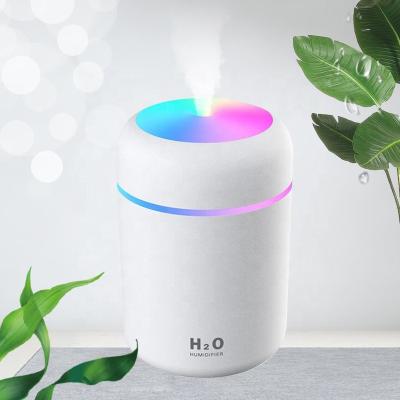 China Portable air humidifiers best selling small h2o 300ml usb car air humidifier led humidifier for sale