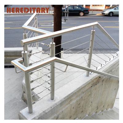 China Contemporary railings for outdoor steps / steel grill design for terrace /stainless steel railings price for sale