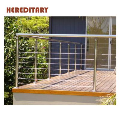 China EUROPEAN Hot Sale Design Wire Cable Stainless Steel Balustrade Decorative Stair Railings for sale