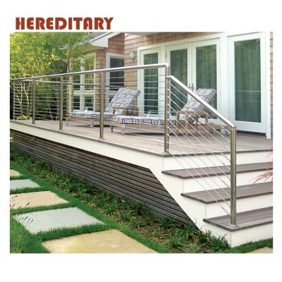 China EUROPEAN Stainless Steel Wire Rope Deck Cable Railings Exterior With Interior Accessories for sale