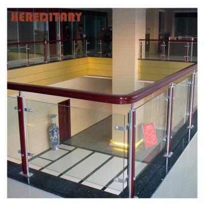 China Modern Classic Aluminum Tempered Glass Balustrade Exterior Glass Balustrade System for sale