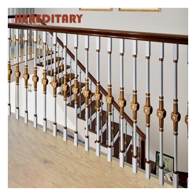 China Modern The Price Of Light Luxury Series Bronze Stair Columns And Aluminum Alloy Railings for sale