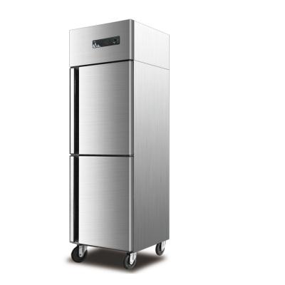 China Economic Double-temperature Deep Freezer JINBEST Upright Refrigerator Freezer Commercial Refrigerator 2 Door for sale