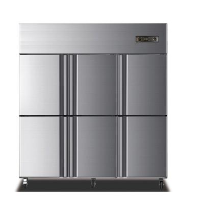 China JINBEST Straight-Cold Double-temperature Double-temperature 6-Door Fridge Freezer Economical Commercial Refrigerator for sale