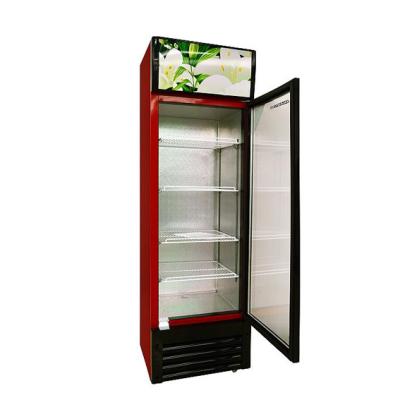 China Beverage Glass Single-Temperature Commercial Upright Beer Single Doors Display Cooler for sale