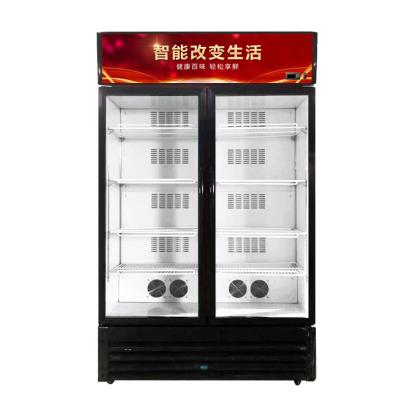 China JINBEST Double-temperature Display Luxury Refrigerator Cold And Hot Dual Cabinet Showcase Temperature 2 Door for sale